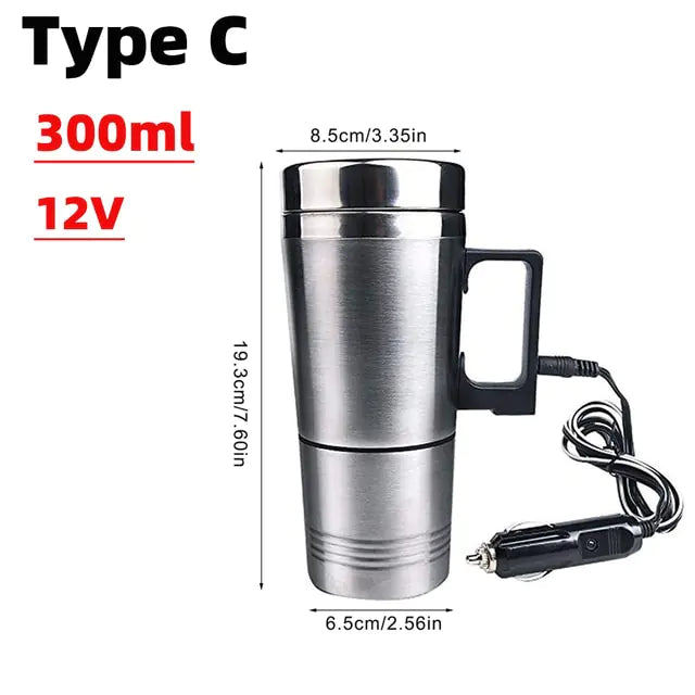 Car Heated Smart Mug With Temperature Control Electric Water Cup